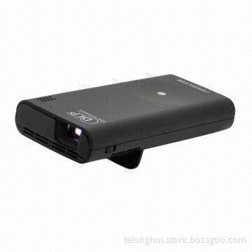 DLP Pico LED Projector with 60lm Luminous Flux, 500:1 Contrast Ratio, Internal Speaker